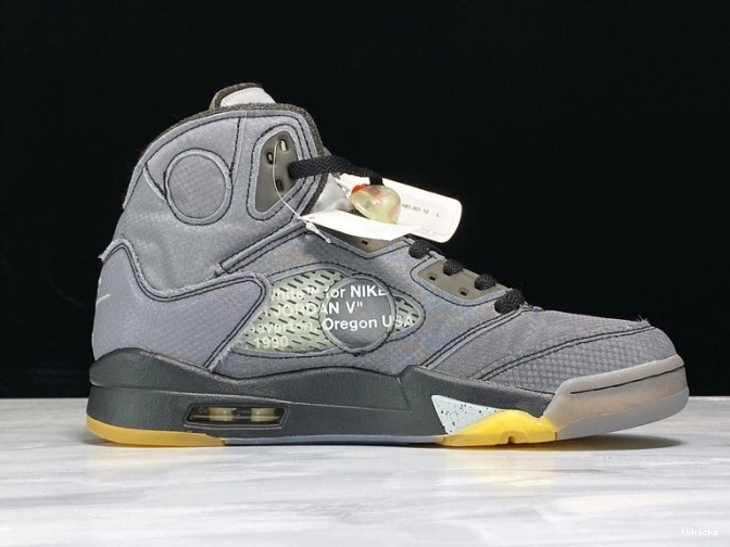 Rep TB Air 5 Off-White CT8480-001 x Jordan Black 0822